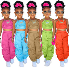 Load image into Gallery viewer, Children's solid color strap set AY3015
