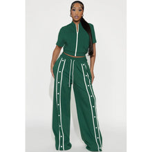 Load image into Gallery viewer, Loose pocket wide-leg pants suit AY3666
