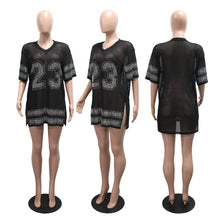 Load image into Gallery viewer, Sexy slit rhinestone top casual women's wear AY3653
