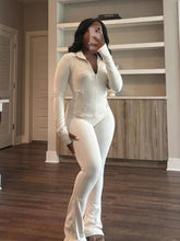 Load image into Gallery viewer, Sexy skinny long-sleeved slightly flared two-piece set AY3670
