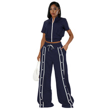 Load image into Gallery viewer, Loose pocket wide-leg pants suit AY3666
