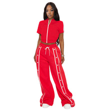 Load image into Gallery viewer, Loose pocket wide-leg pants suit AY3666

