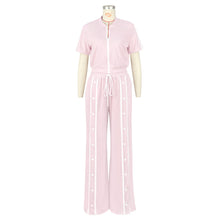 Load image into Gallery viewer, Loose pocket wide-leg pants suit AY3666
