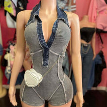Load image into Gallery viewer, Hot selling washed stretch jumpsuit
