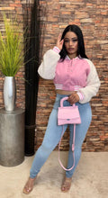Load image into Gallery viewer, Fashion patchwork plush baseball jacket AY3197
