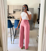 Load image into Gallery viewer, Fashionable high waisted straight leg wide leg pants AY3595

