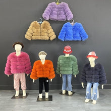 Load image into Gallery viewer, Hot selling children's fur coat AY3248
