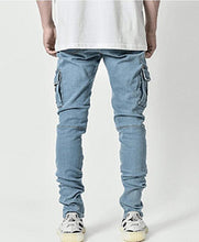 Load image into Gallery viewer, Casual men's fashion denim overalls AY3399
