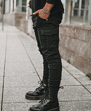 Load image into Gallery viewer, Casual men's fashion denim overalls AY3399
