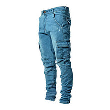 Load image into Gallery viewer, Casual men's fashion denim overalls AY3399

