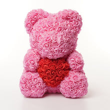 Load image into Gallery viewer, 40cm Rose bear hug bear Valentine's Day gift AE4124
