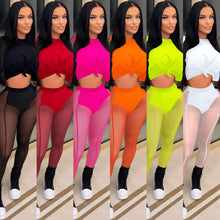 Load image into Gallery viewer, Sexy mesh sheer trousers two-piece set（AY1838）
