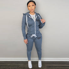 Load image into Gallery viewer, Plush sweater sports casual two-piece suit(AY2486)

