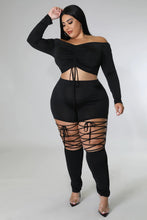 Load image into Gallery viewer, Sexy solid color strapless drawstring two-piece set（AY2296）

