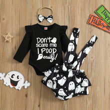 Load image into Gallery viewer, Halloween children's long sleeve + skirt + hair band 3-piece set  AY2441
