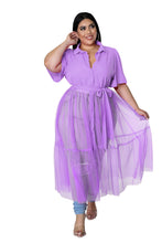 Load image into Gallery viewer, Solid color mesh stitching top（AY2363）
