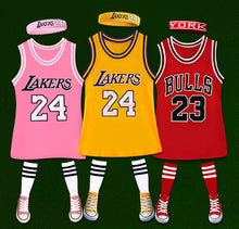 Load image into Gallery viewer, Girls' T-shirt skirt sportswear set AY2146

