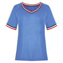 Load image into Gallery viewer, Fashion short sleeve v neck t-shirt（AY1733）
