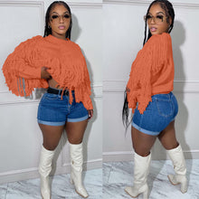 Load image into Gallery viewer, Fashion knitting tassel sweater top AY2552
