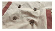 Load image into Gallery viewer, Children's contrast color long button trench coat（AY1340）
