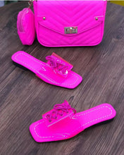Load image into Gallery viewer, Fashionable colorful slippers bag set（HPSD170）
