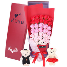 Load image into Gallery viewer, Valentine's Day gradient 33 roses bouquet gift box（AE4084）
