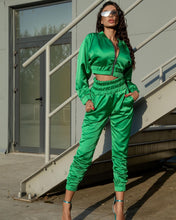 Load image into Gallery viewer, Zipper fashion sports two-piece suit（AY1576）
