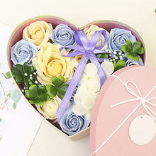 Load image into Gallery viewer, Valentine's Day Christmas Soap Flower Rose Bouquet Heart-shaped Gift Box（AE4087）
