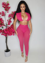 Load image into Gallery viewer, Mesh tank top two piece suit AY2117
