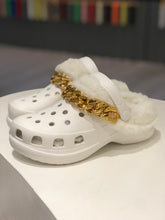 Load image into Gallery viewer, Fashion chain plush platform hole shoes（HPSD135)
