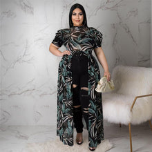 Load image into Gallery viewer, Plus size colorful yarn hollow dress top（AY1843）
