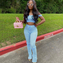 Load image into Gallery viewer, Solid color one-shoulder suit（AY2288）
