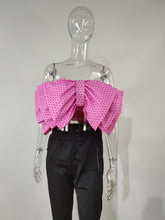 Load image into Gallery viewer, Sexy backless Strapless large bow top AY2181
