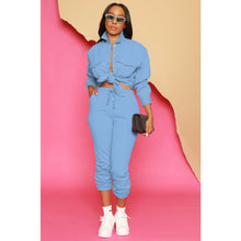 Load image into Gallery viewer, Fashion solid color two-piece set(AY2439)
