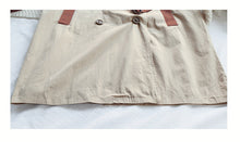 Load image into Gallery viewer, Children's contrast color long button trench coat（AY1340）
