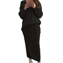 Load image into Gallery viewer, New women's fashion for Autumn/Winter 2022 twist stitch sweater set skirt AY2579

