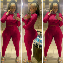 Load image into Gallery viewer, New solid round neck two-piece set（AY2500）
